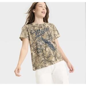 Women's Miller Pheasant Short Sleeve Graphic T-Shirt - Camouflage Size XL
